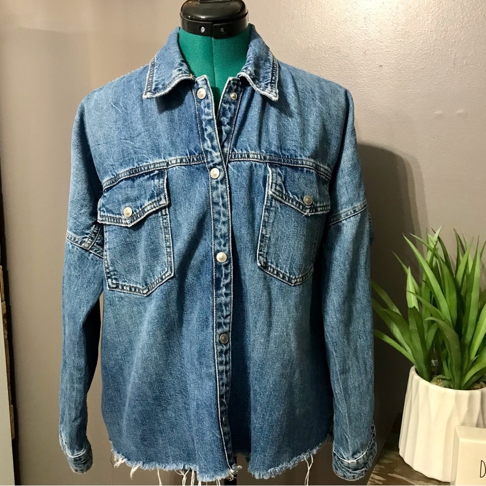 Zara The Denim Overshirt jacket
